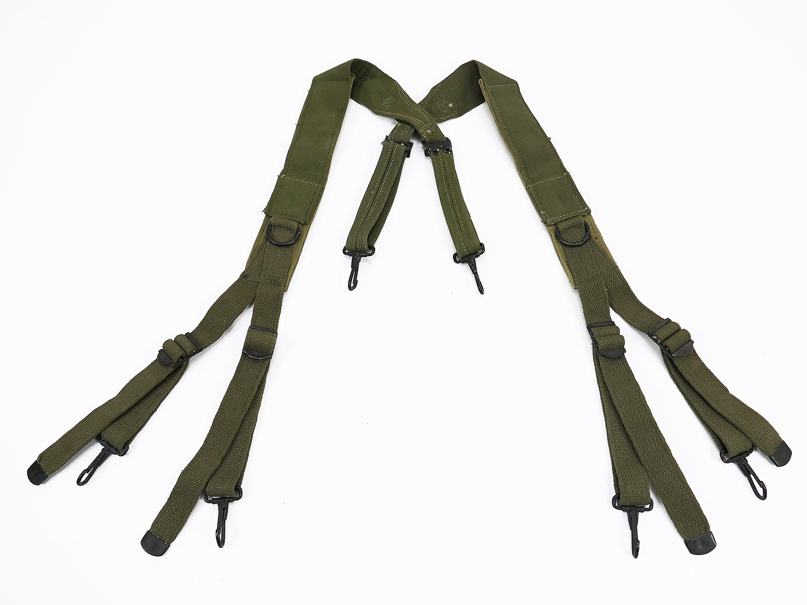 #13 ORIGINAL US ARMY WW2 Suspenders coupling carrying aid 1945 TOP