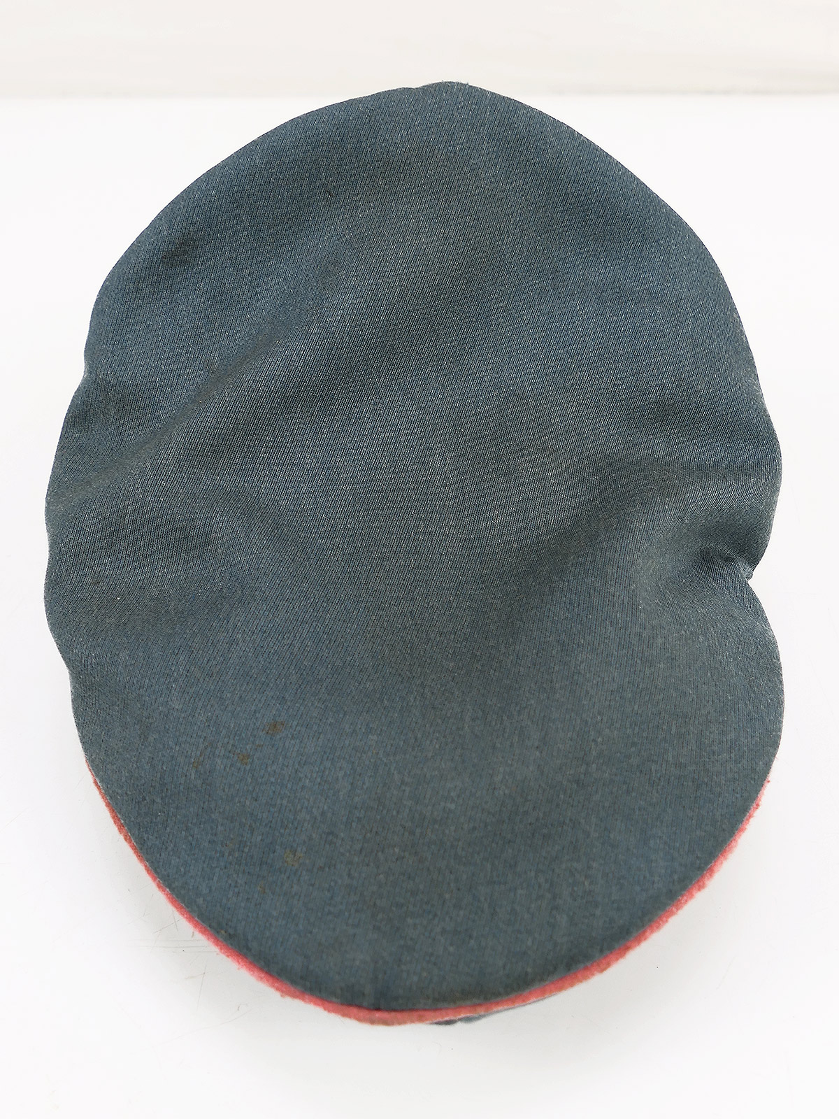 Waffen SS peaked cap, tank, anti-tank gun, Crusher Cap, old style, size 58, knapsack, flat cap – COLLECTION, BATTLE-WORN