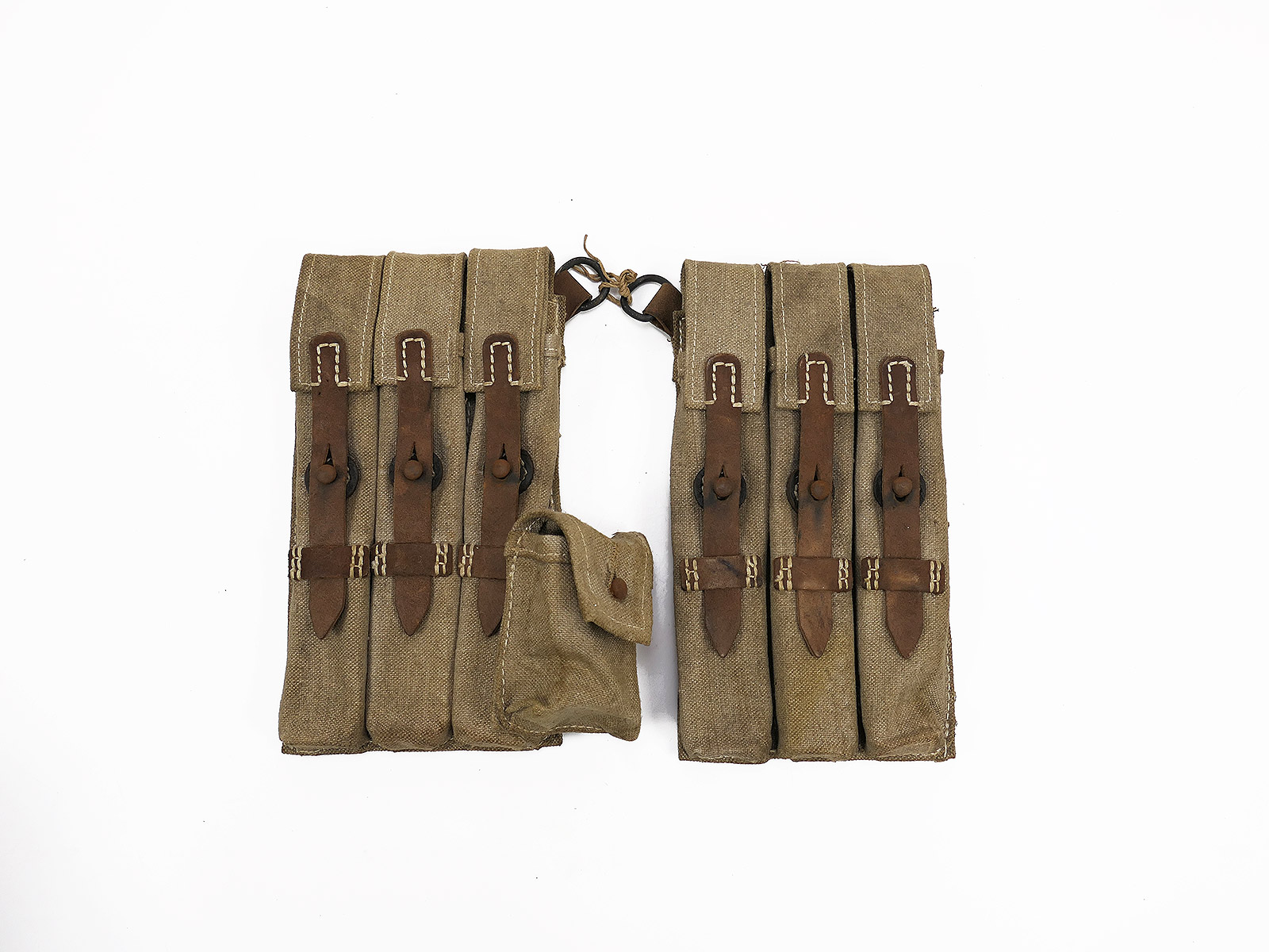 #X1 Wehrmacht pair of MP 38/40 magazine pouches HELL MP38 MP40 