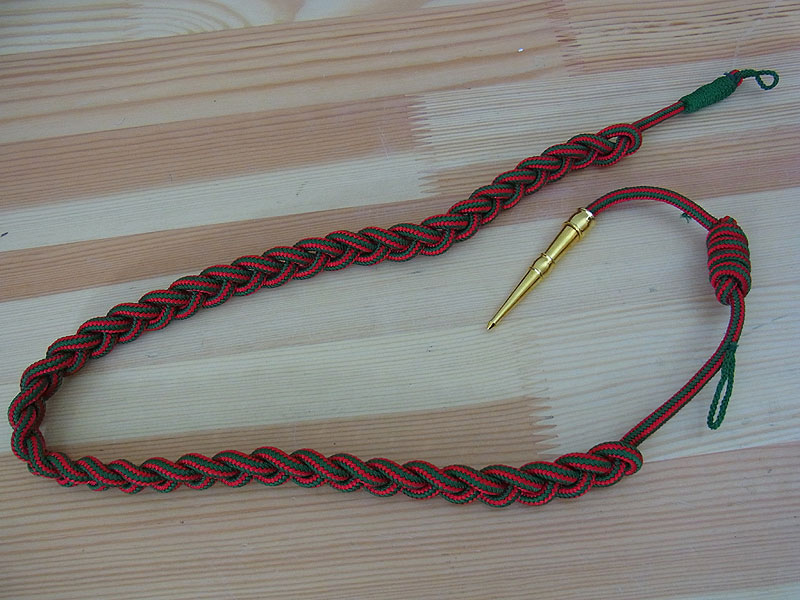 1939-1 US Army Wk2 LANYARD Cord France for Officers Service Uniform Class A