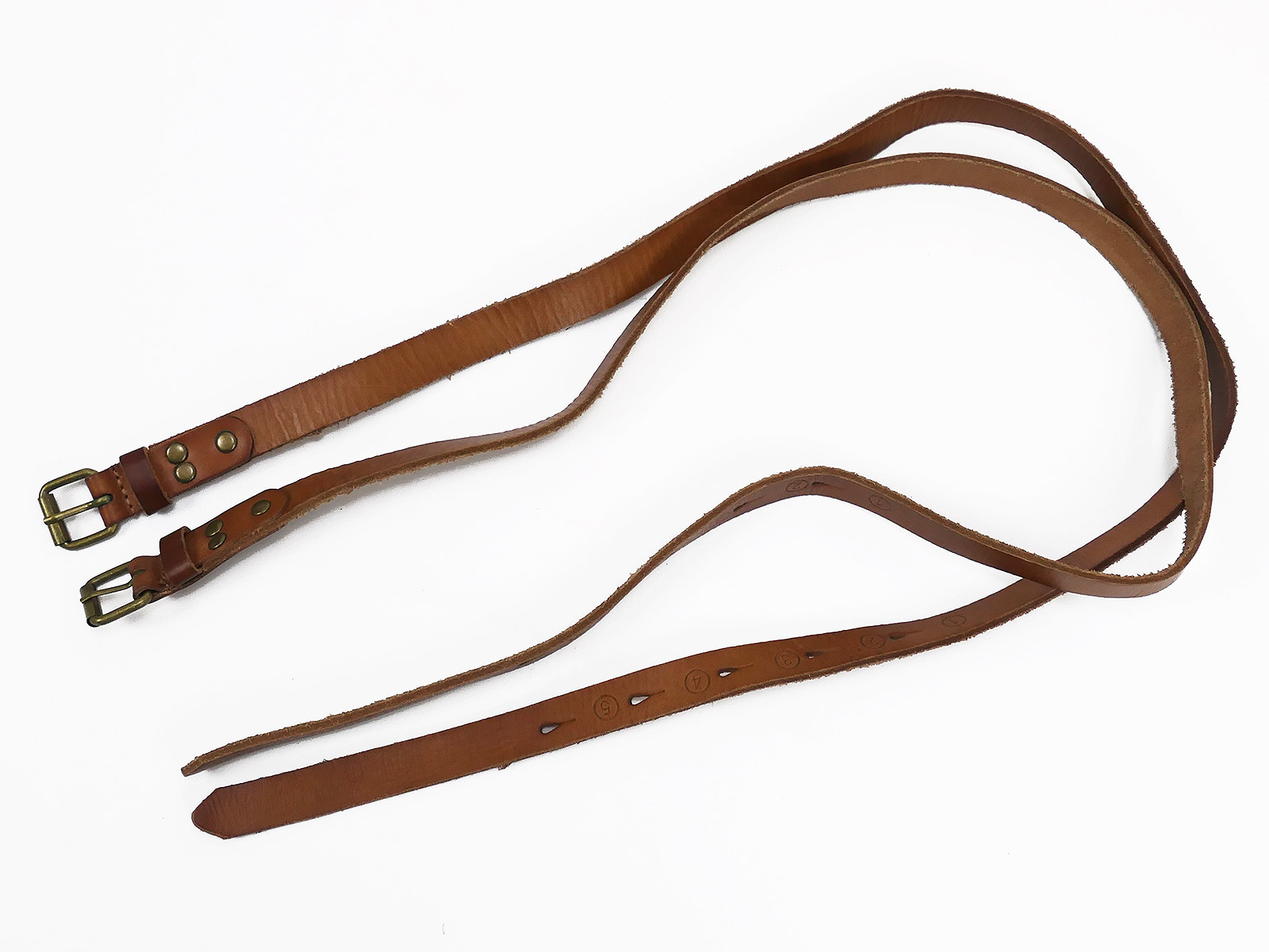 2x pieces packing straps leather straps straps approx. 100cm each