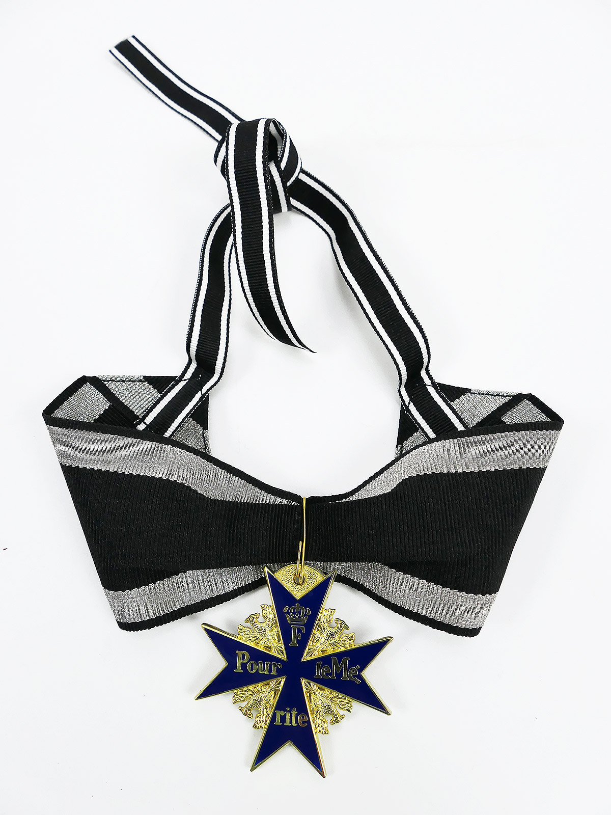 Order Pour le Mérite on ribbon collar ribbon / Blue Max Gfm Rommel