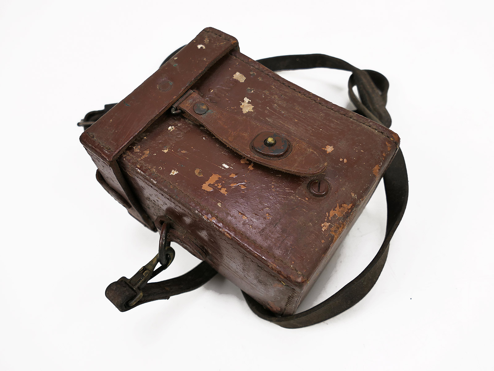 US Army WW2 M14 leather carrying case for M4 sight and 60mm mortar optics