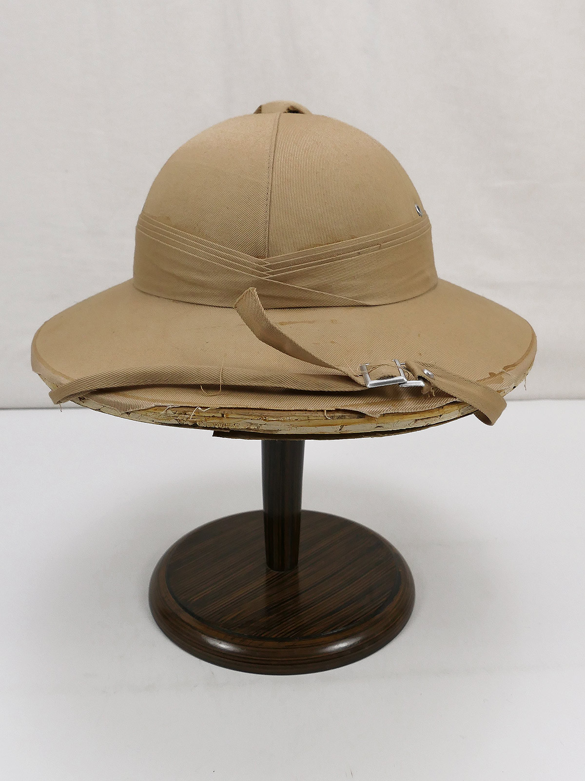 British Army Tropical Pith Helmet Tropenhelm Afrikakorps Antik Beutestück