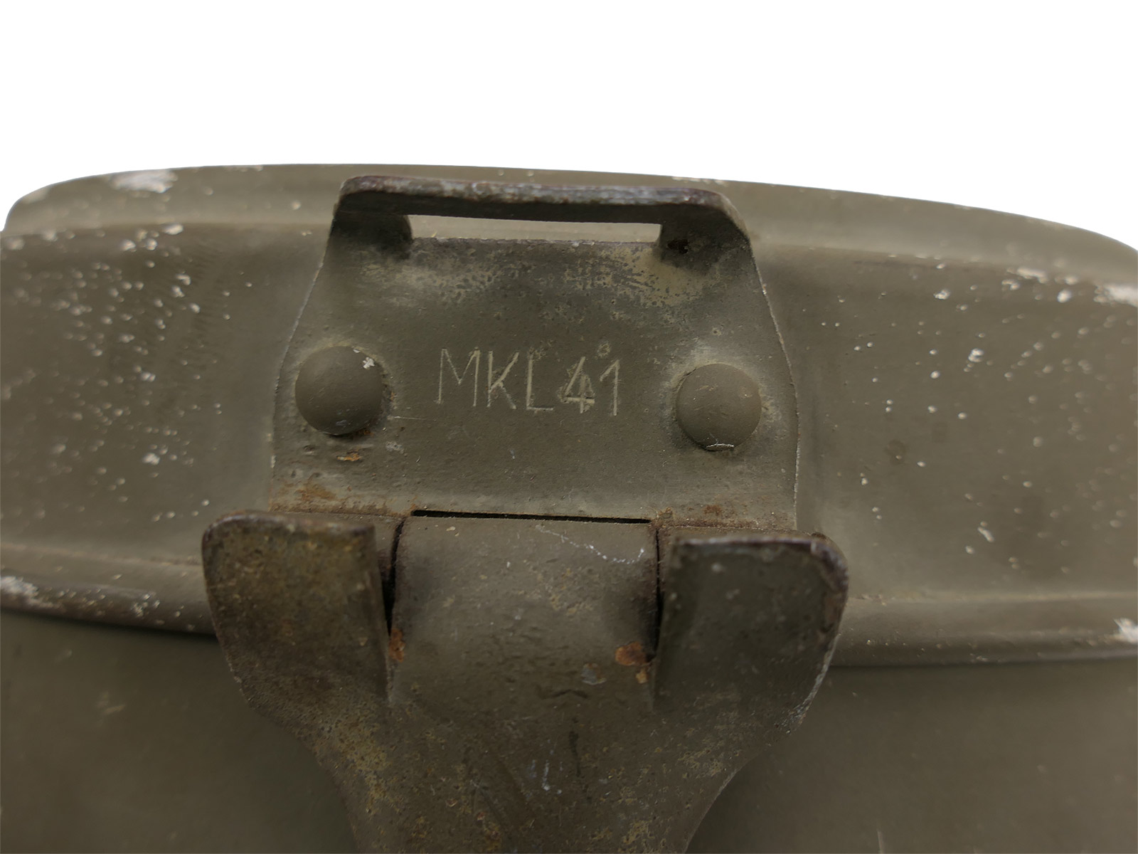 Wehrmacht cookware set, manufacturer MKL 41, with 95% of the original paintwork intact, complete with leather strap – COLLECTION