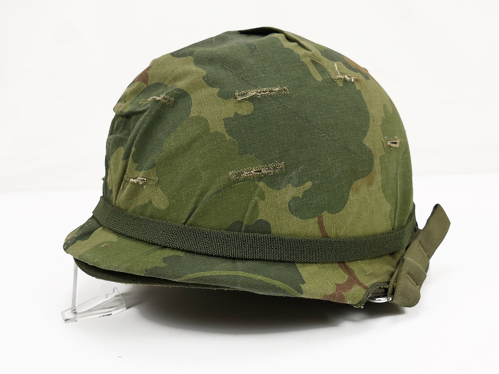 US ARMY Vietnam Korea M1 steel helmet with original Mitchell helmet cover and liner TOP HELMET