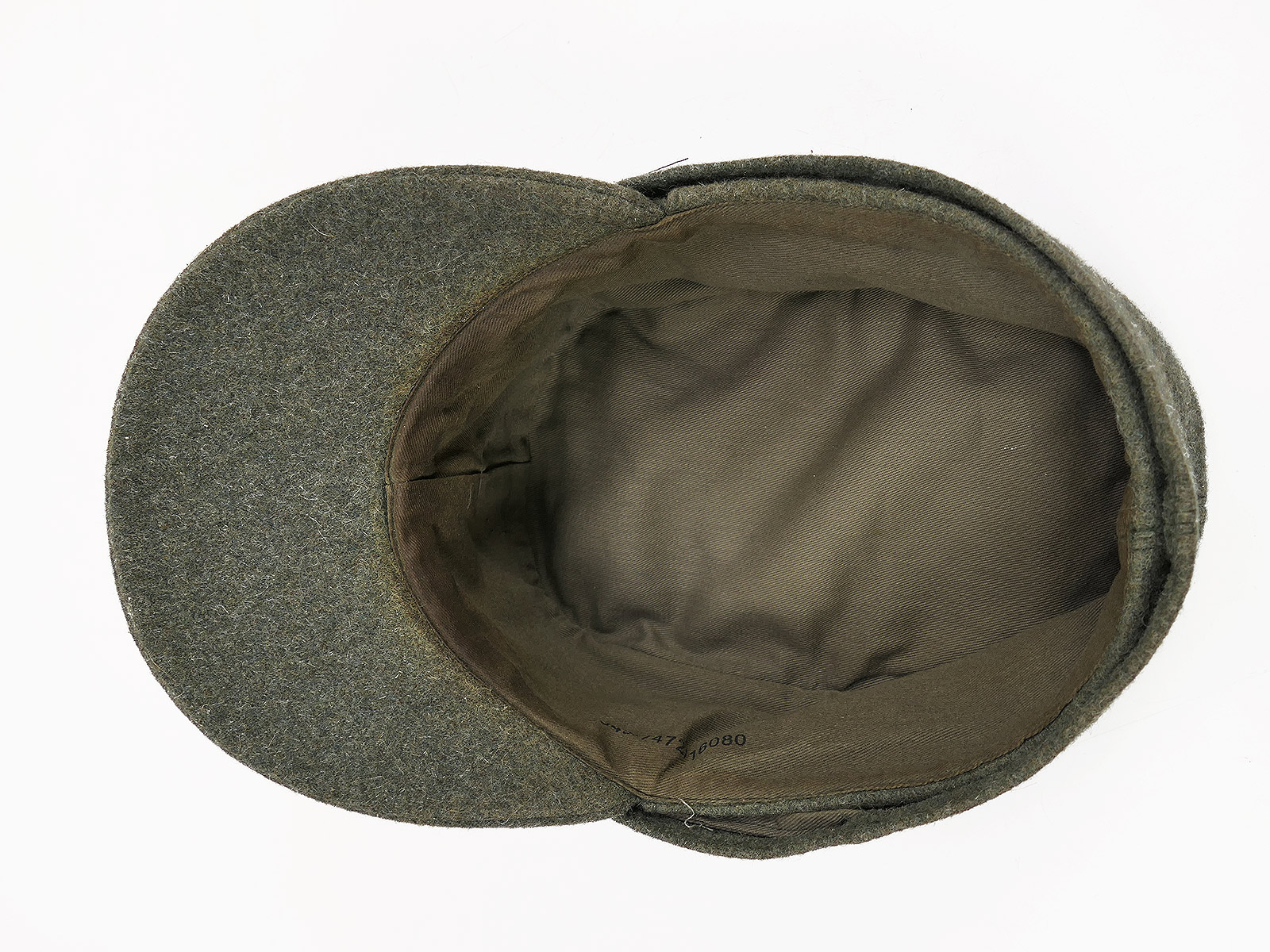 Wehrmacht M43 field cap M1943 with trapezoidal detailing, cap eagle, size 59/60, BATTLE WORN