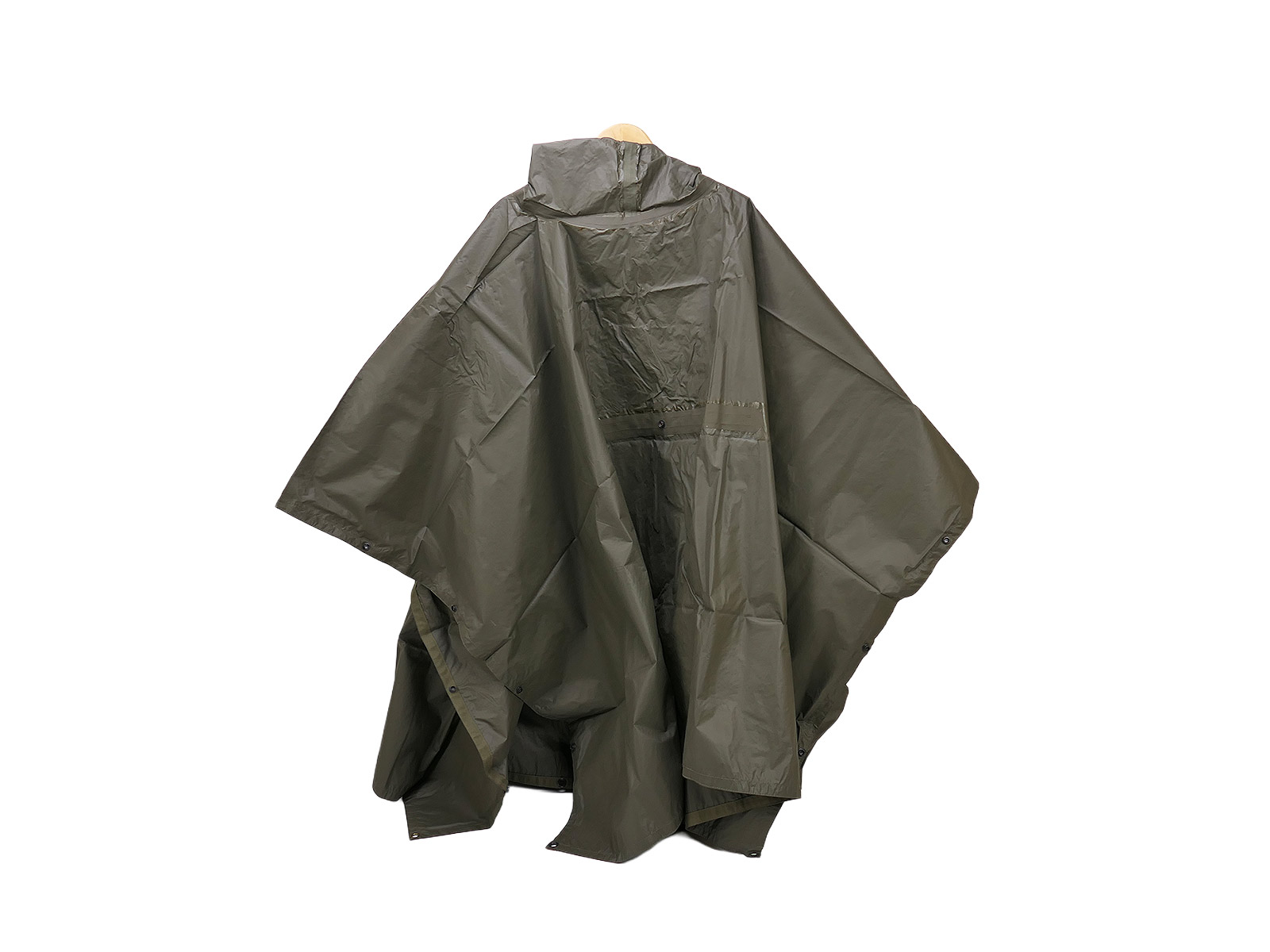  1x Original Bundeswehr Poncho oliv gebraucht SAMMLUNG 