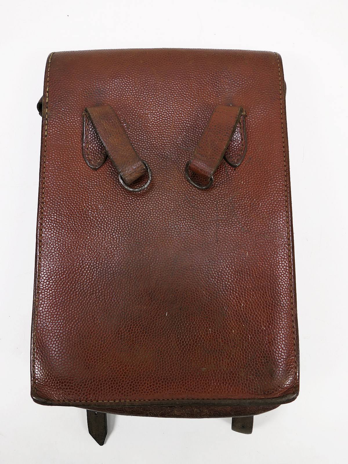 Wehrmacht / Luftwaffe map pouch, brown leather, RBNr. Signal pouch, COLLECTION