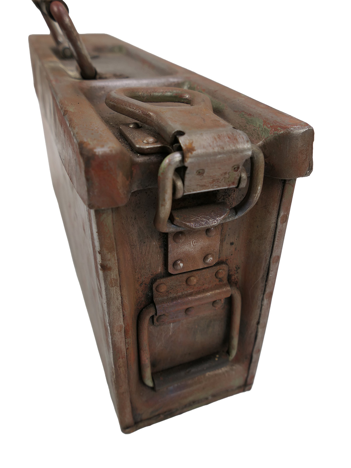 #2/ Wehrmacht MG 34/42-type ammunition box 41, belt box – BATTLE WORN