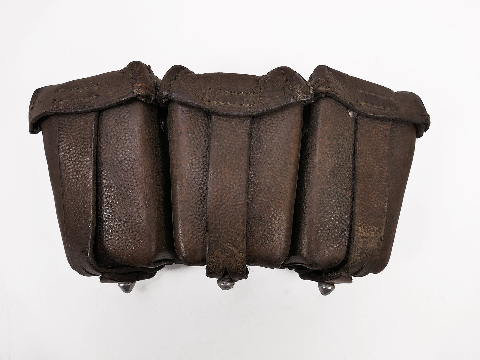 #I Carbine K98 3 cartridge pouch BRAUN ORIGINAL 1936 with manufacturer Luftwaffe / Tropen / Afrikakorps 