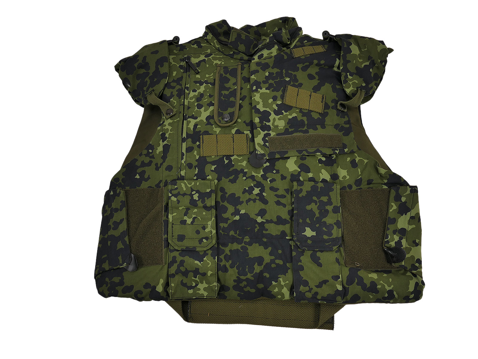 Danish Woodland MEDIUM Fragmentation Protective Vest with Ballistic Softshell Inserts – Fragmentation Protective Vest, Denmark