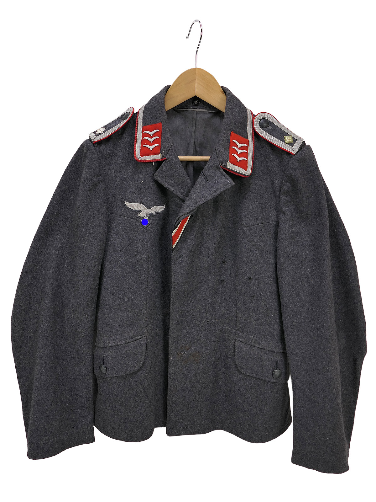 WW2 Original Luftwaffe Pilot’s Jacket, Sergeant, Anti-Aircraft Artillery, Uniform, COLLECTION, BATTLE-WORN