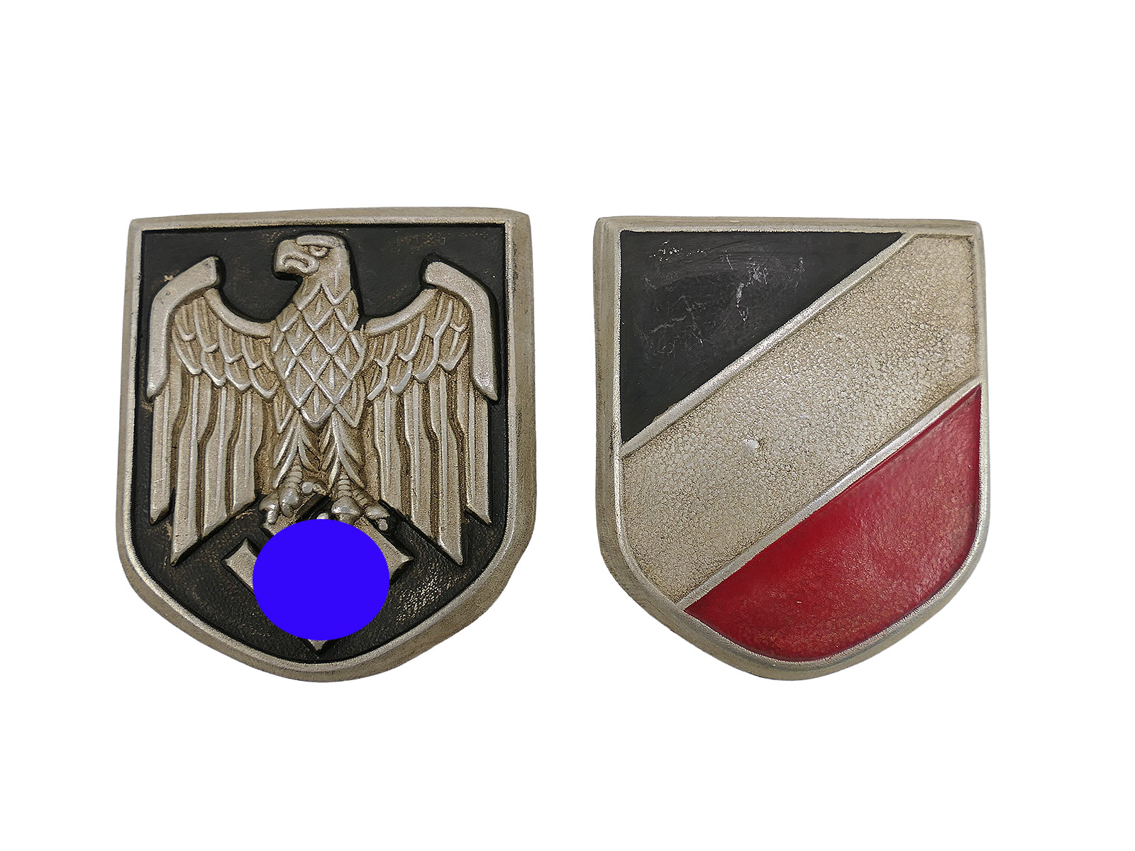 Wehrmacht DAK helmet badge for the African Corps tropical helmet, Army 