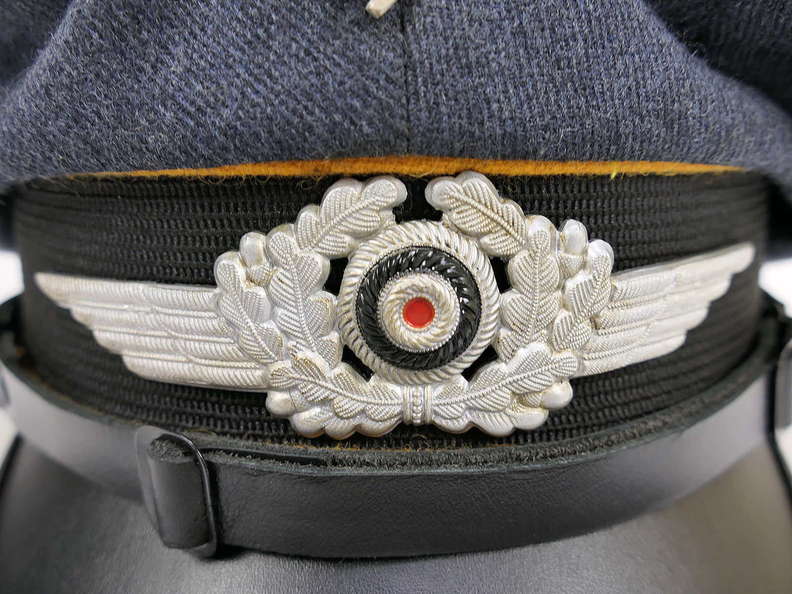 LUFTWAFFEN Pilot’s Cap, Paratrooper, fully decorated – COLLECTION BATTLE WORN