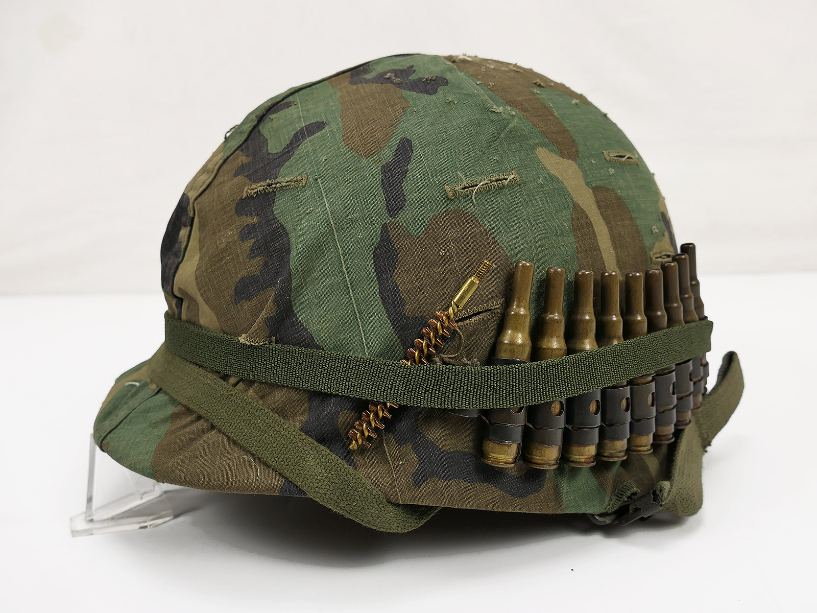 #5 US ARMY M1 steel helmet Vietnam with ERDL helmet cover and accessories NAM  #5 US ARMY M1 steel helmet Vietnam with ERDL helmet cover and accessories NAM