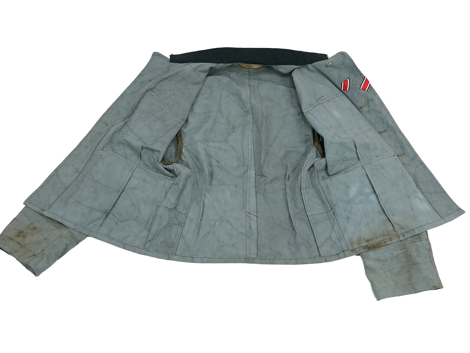 Wehrmacht M41 Officer’s Summer Field Jacket – Lieutenant’s Tank Destroyer Uniform – COLLECTION – BATTLE-WORN