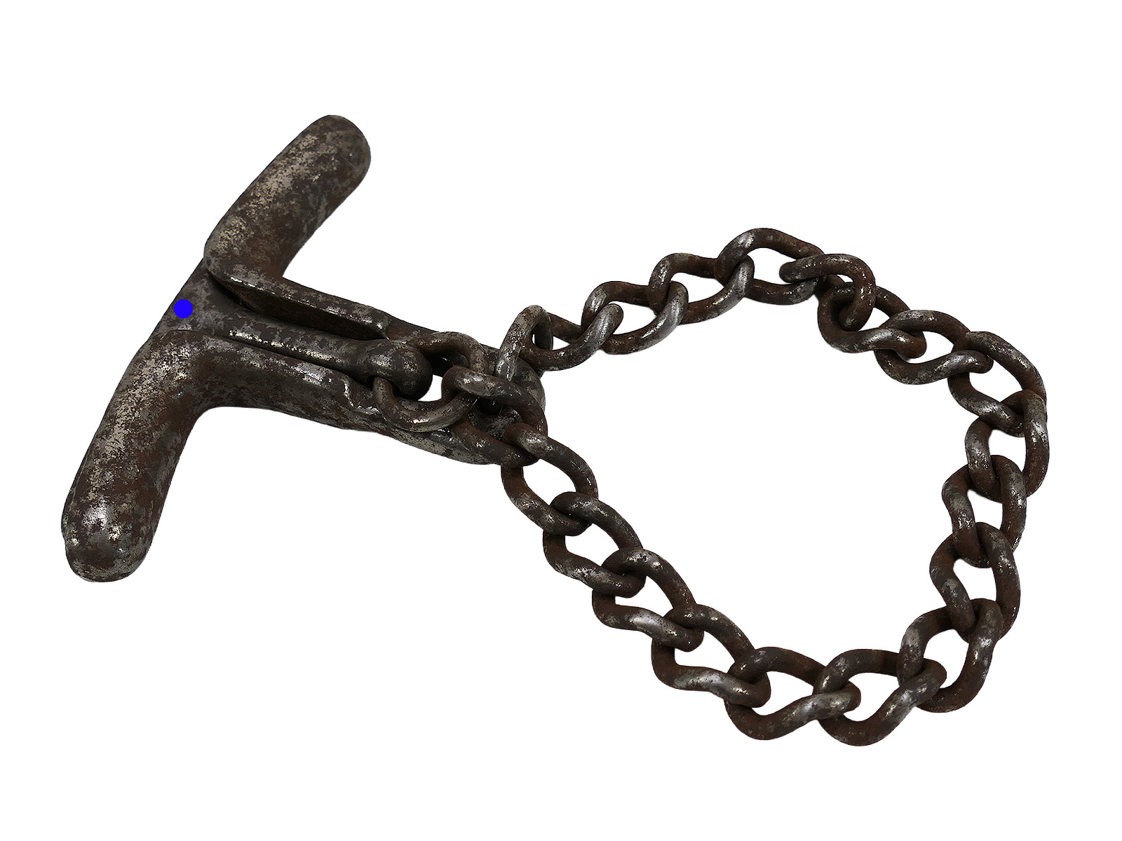 #F SS Hand Gag Gag Chain Restraint, Display or Gag Chain ANTIQUE