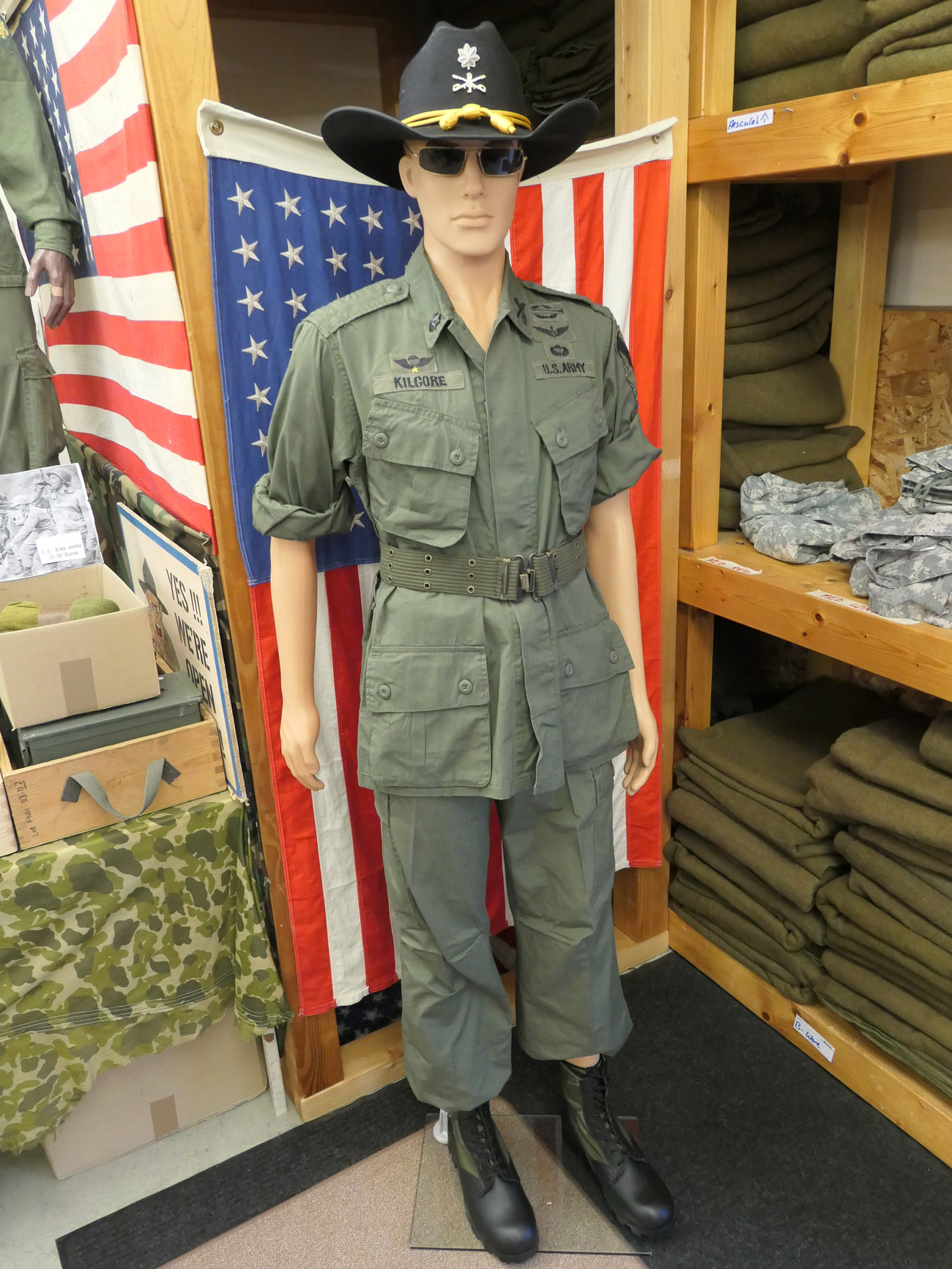 US Army Vietnam Jungle M 64 Uniform Lt. Colonel Bill Kilgore Costume