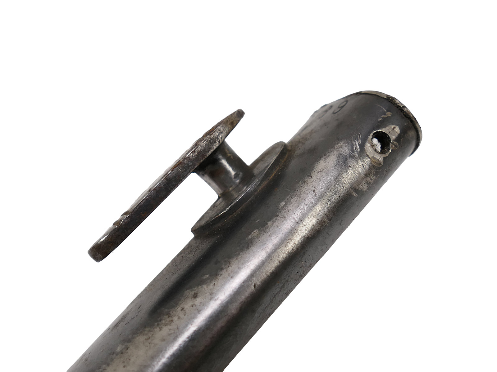 Wehrmacht M84/98 S/174 bayonet, 1937 K98 carbine / sidearm with scabbard, BATTLE-WORN