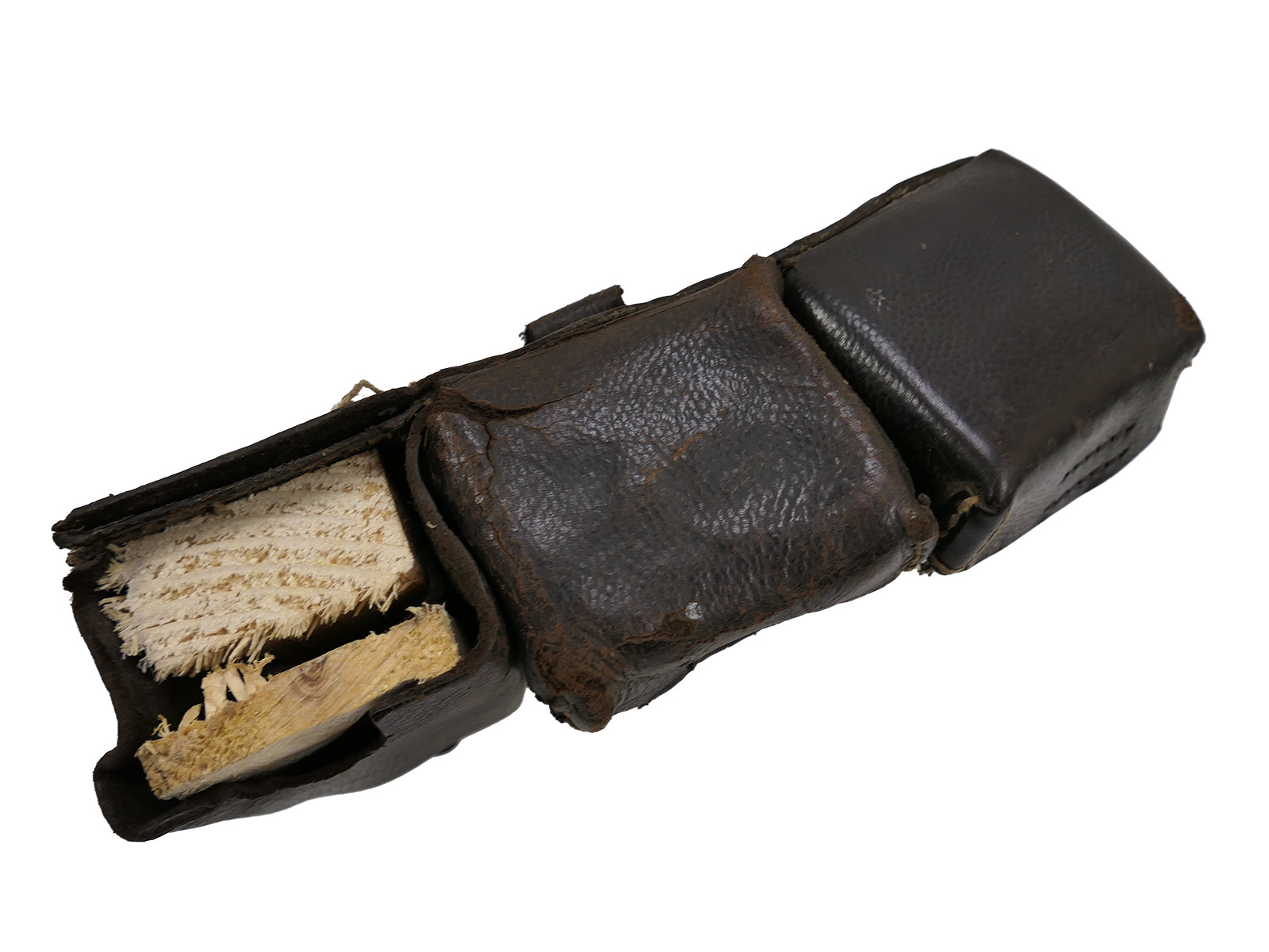 2x spare parts holders, original WK1 cartridge pouches, DIY items, incomplete, COLLECTION BATTLE WORN