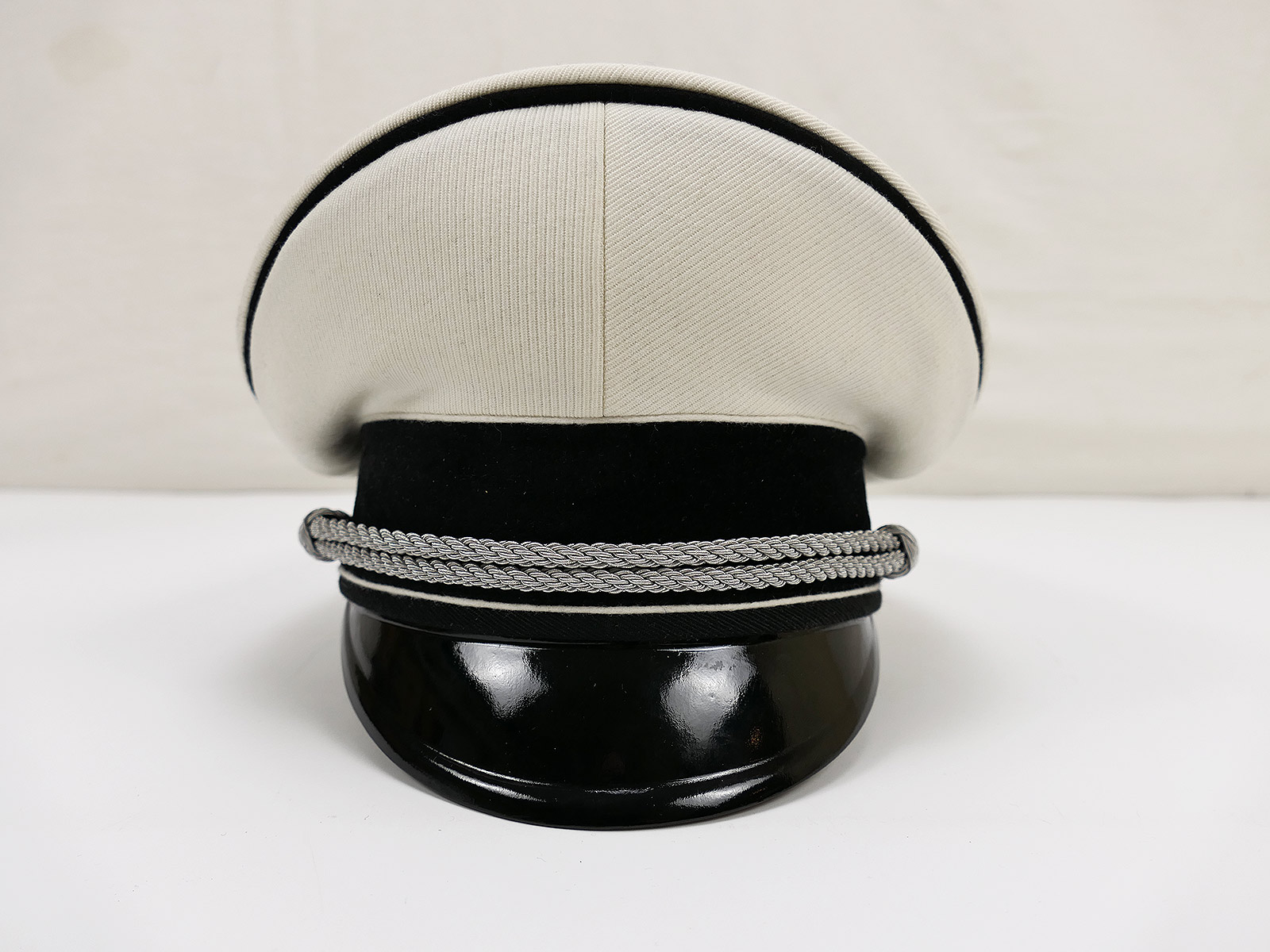 General SS white summer peaked cap officer RZM size 58 premium museum quality General SS white summer peaked cap officer RZM size 58 premium museum quality