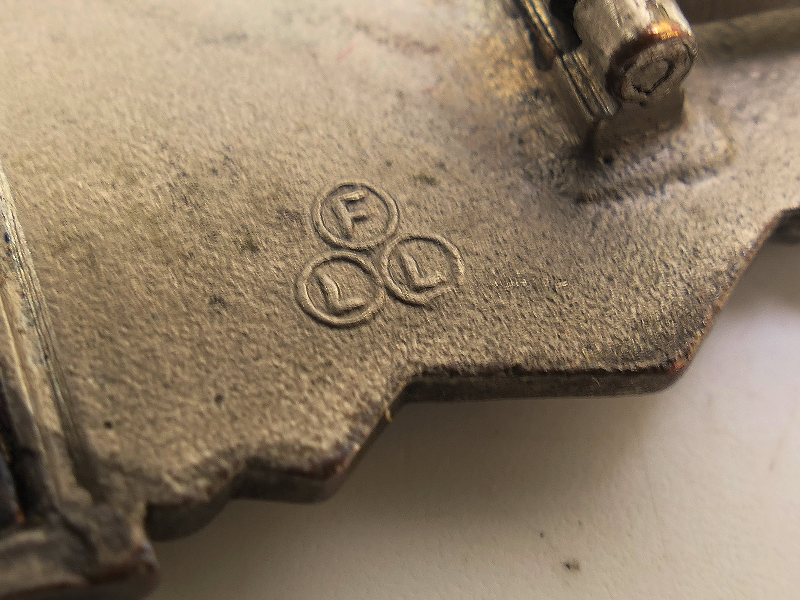 Wehrmacht Original Close Combat Clasp, Silver Class, FLL Peekhaus Berlin