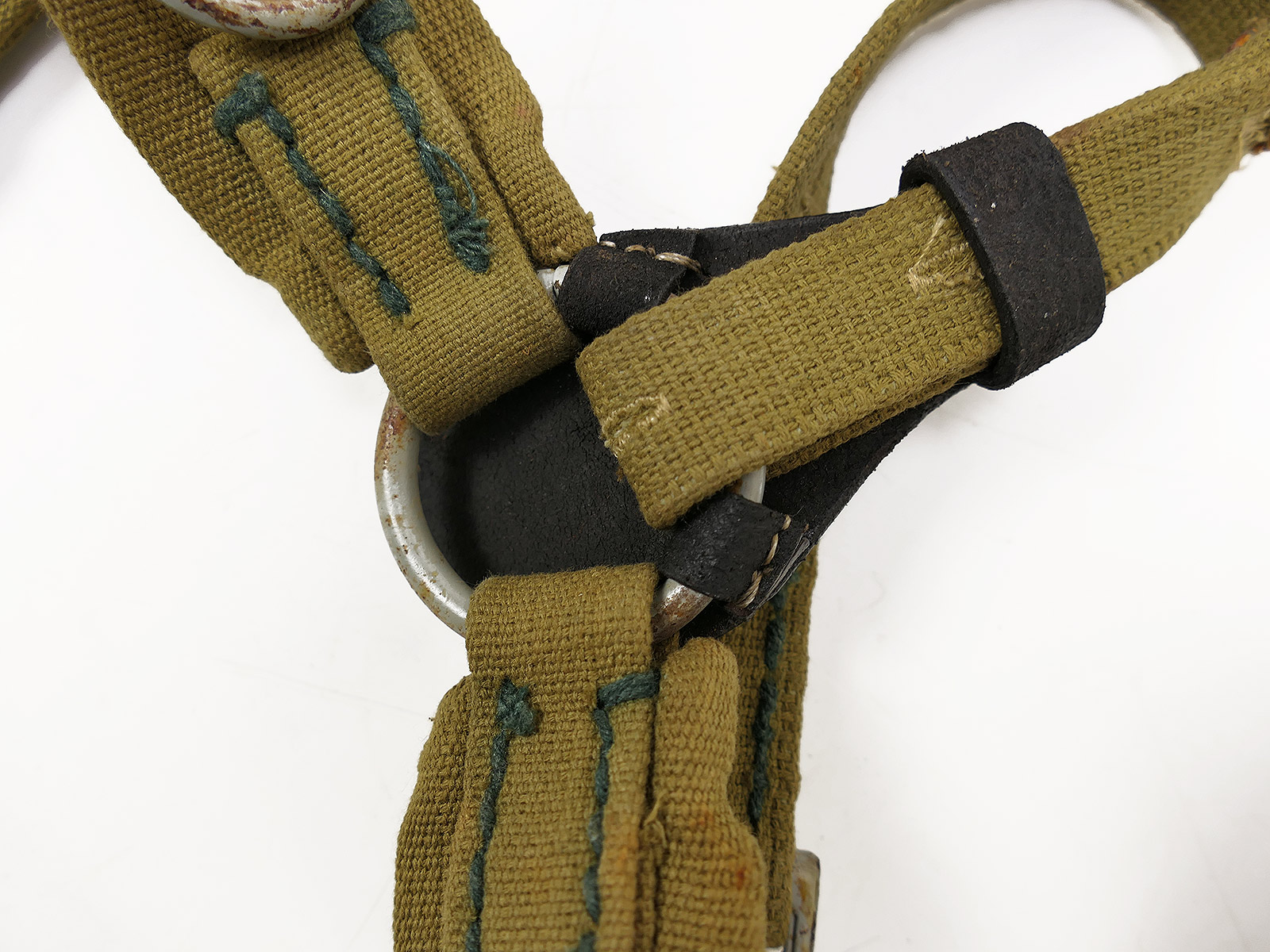 Wehrmacht DAK Afrika Korps Tropical Web Y-strap Southern Front Late War Belt Carrying Frame