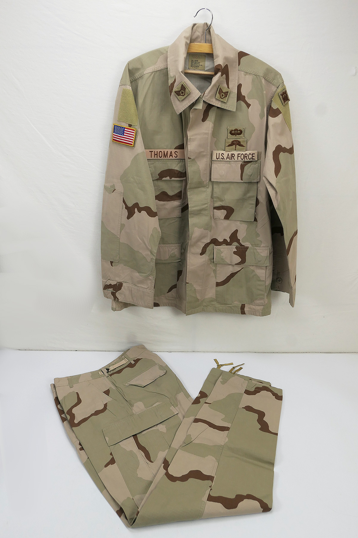 P13701836WEUjDyPypEmc US Coat Desert Camouflage Pattern Combat Field Jacket + Field Trousers Large