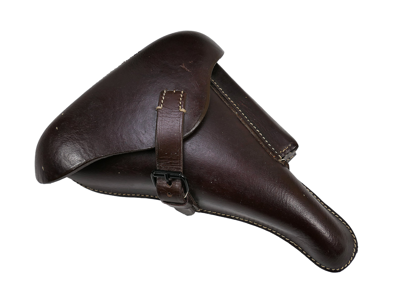 One-off Wehrmacht Luftwaffe P08 holster, leather holster, pistol case, leather, BROWN