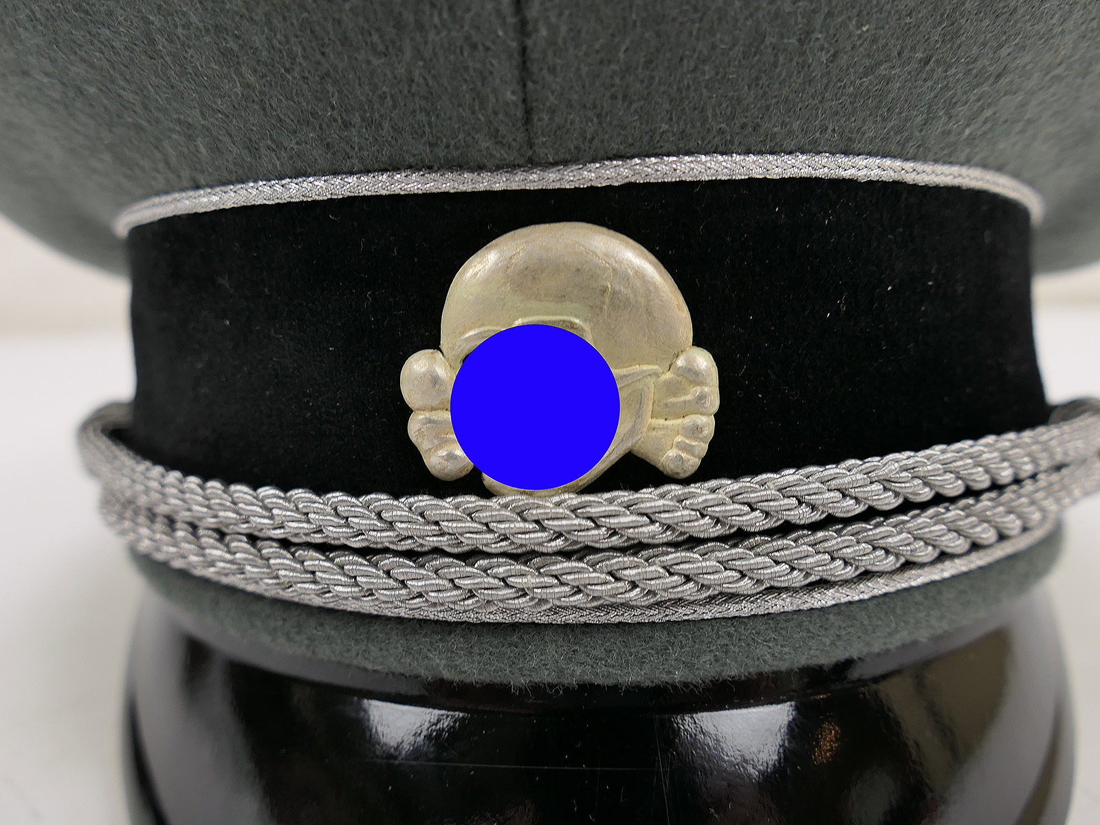 Waffen SS peaked cap, General’s size 58 – top-quality museum-grade reproduction with metal detailing