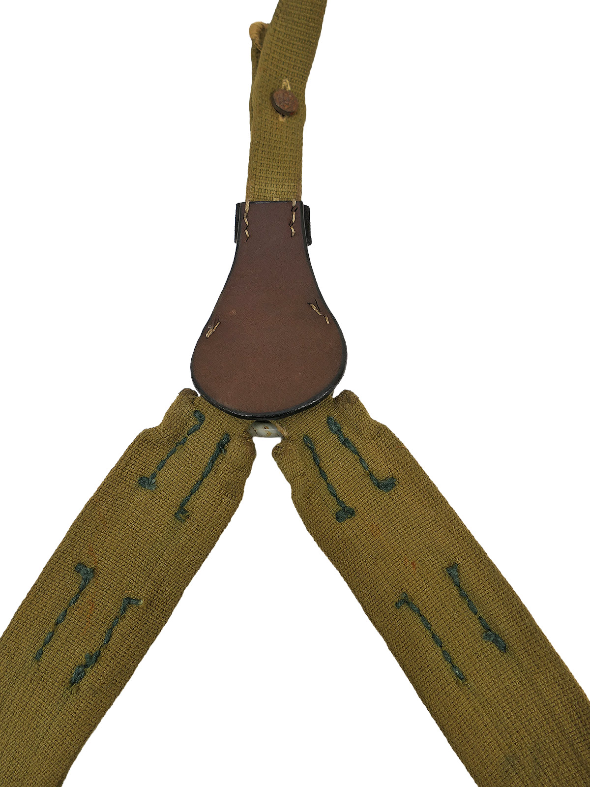 Wehrmacht DAK Afrika Korps Tropical Web Y-strap Southern Front Late War Belt Carrying Frame