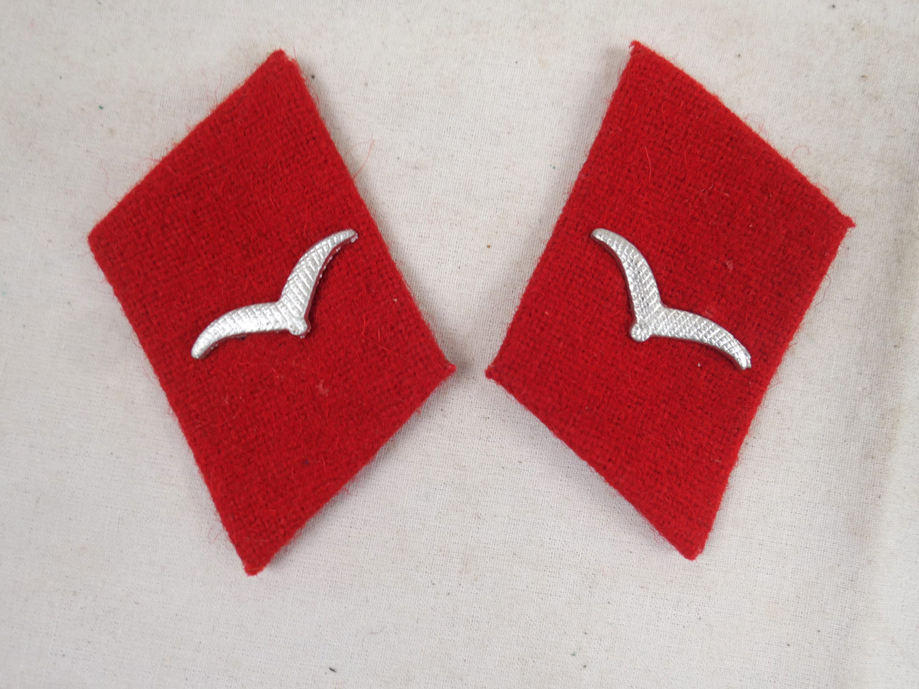 Wehrmacht Flak collar mirror airman flak gunner 1x pair