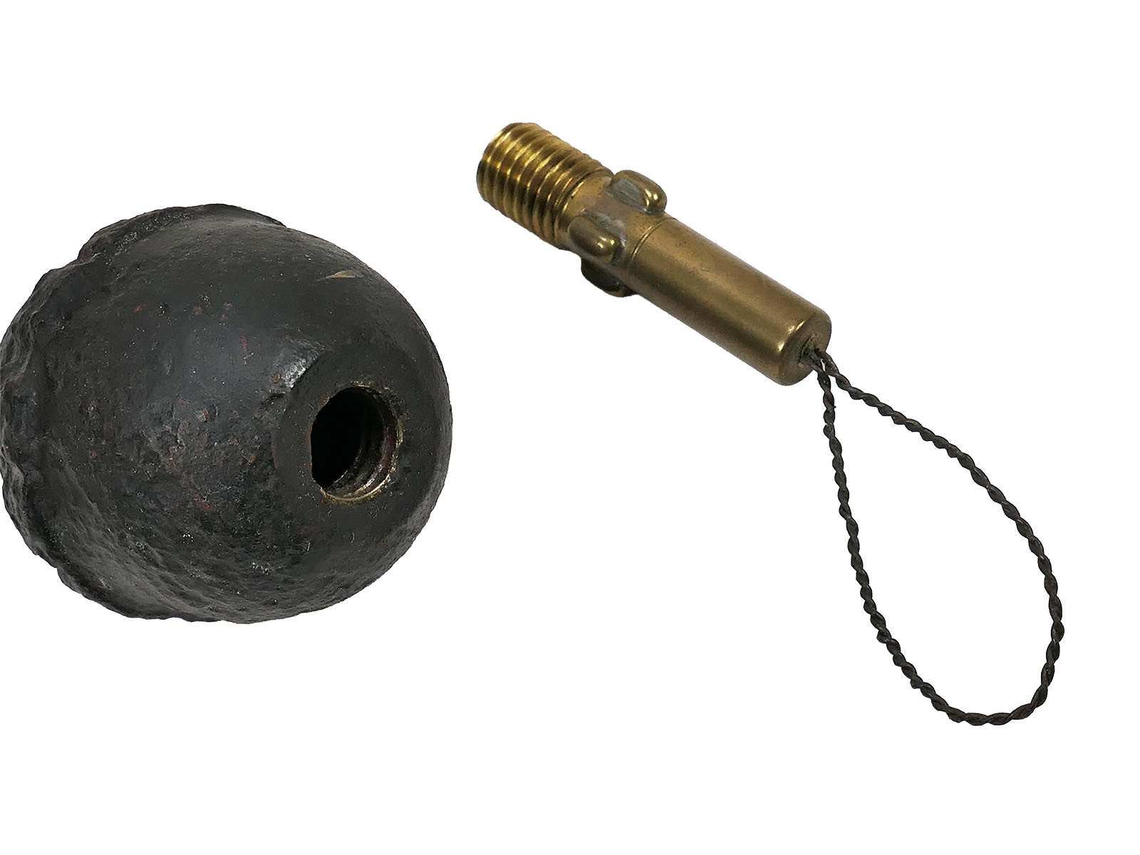 WK1 M17 Decorative Egg-Shaped Hand Grenade – Original Hand Grenade – COLLECTION – BATTLE-WORN