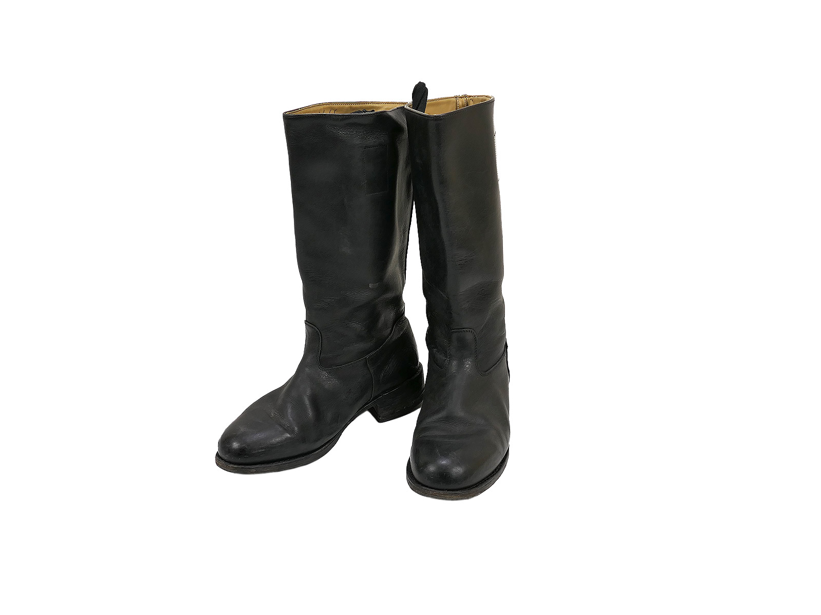 Type Wehrmacht leather boots Knobelbecher Schaftstiefel Wachbataillon with horseshoe 270/109