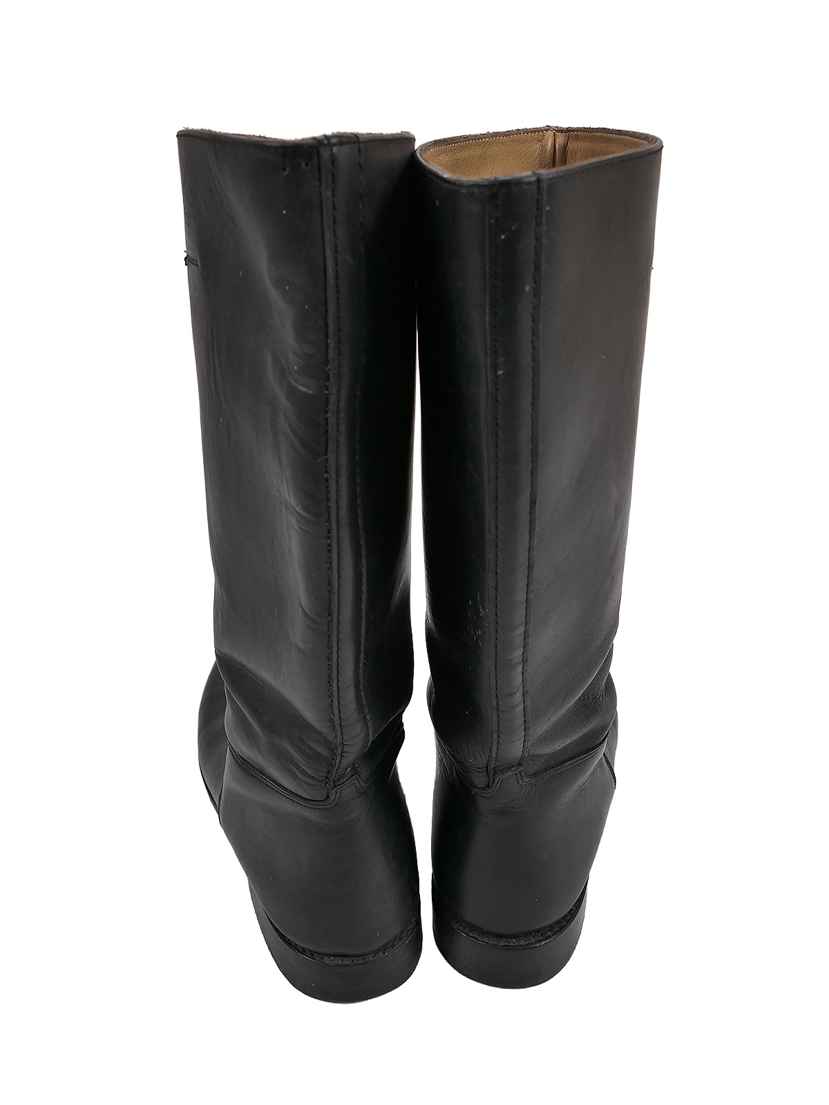 Wehrmacht-style leather boots, studded, high-top boots, Guard Battalion, size 47, with horseshoe, 305/116 TOP