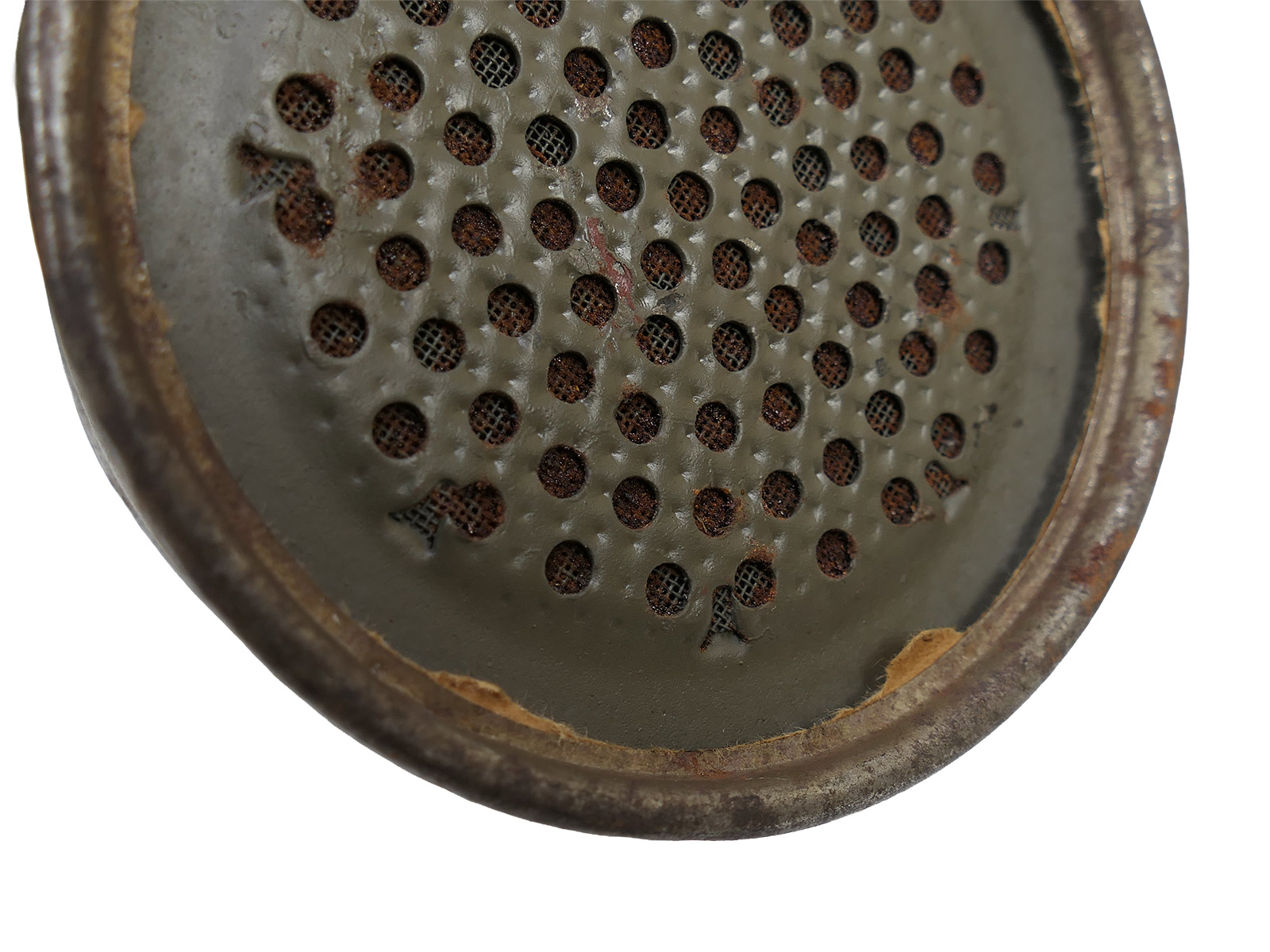 WK1 Original Leather Gas Mask M17 + Filter in Original Carry Case – COLLECTION BATTLE WORN