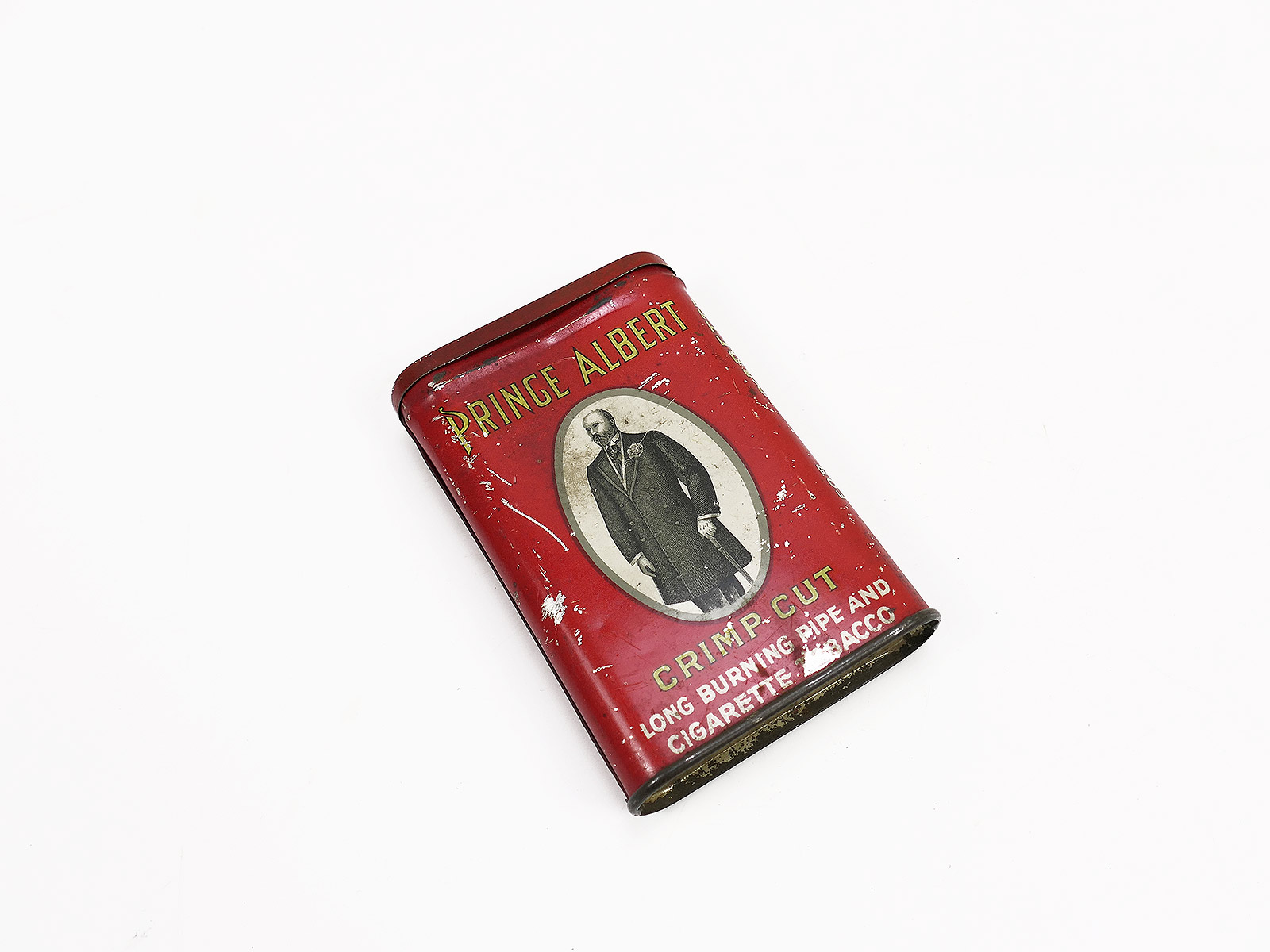 #C Tin can for 50g pack of tobacco Prince Albert Crimp Cut pipes and cigarettes tobacco smoking goods GI