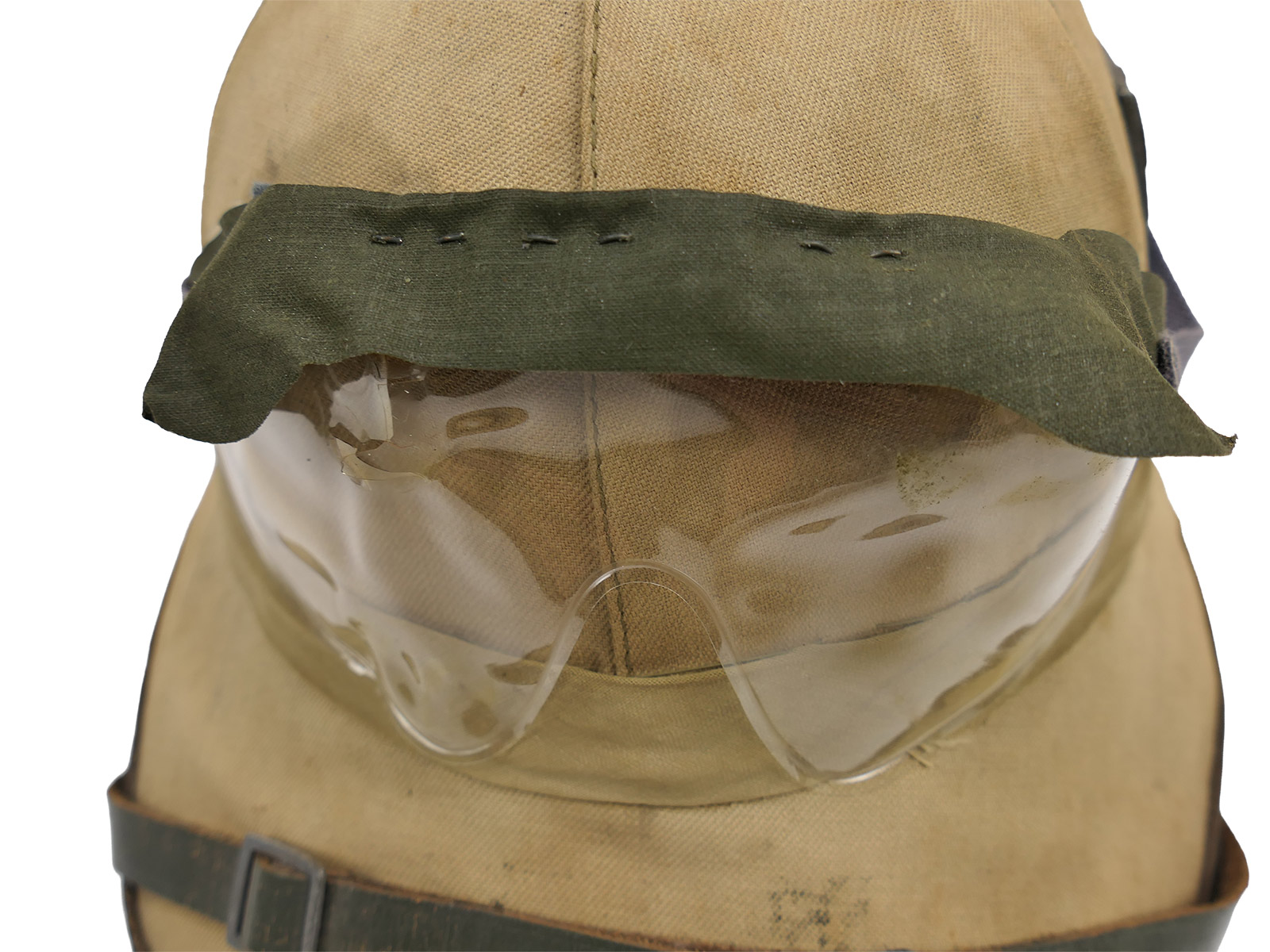 Original tropical helmet, Afrikakorps, Carl Halfar, Wehrmacht, DAK, with dust goggles – COLLECTION