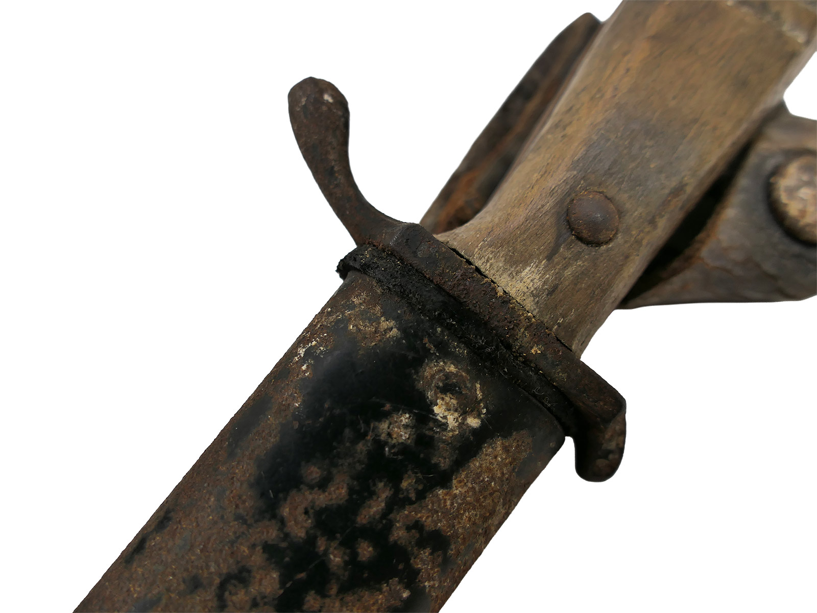 WK1 trench dagger with ERN mark, Rhineland razor factory, COLLECTION BATTLE WORN