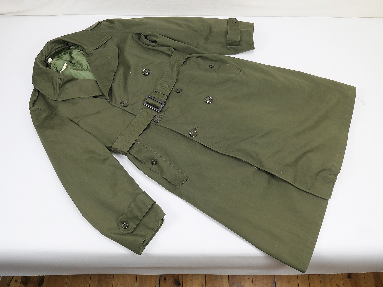 US ARMY Overcoat Cotton O.D.7 Mit Liner - Medium Regular 1950