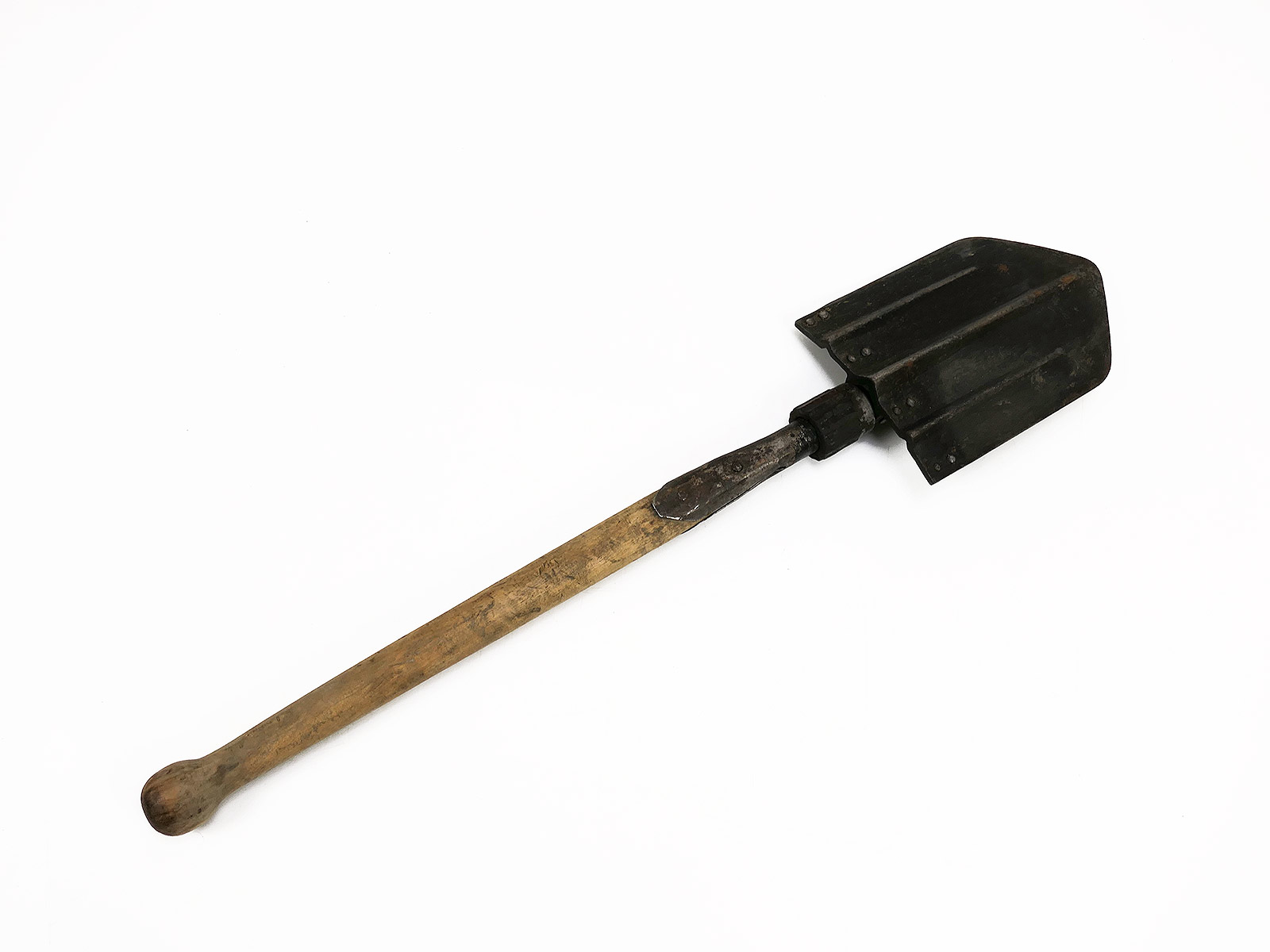 WW2 Wehrmacht Original Folding Spade with Folding Spade Bag, Model 1 Spade Bag COLLECTION