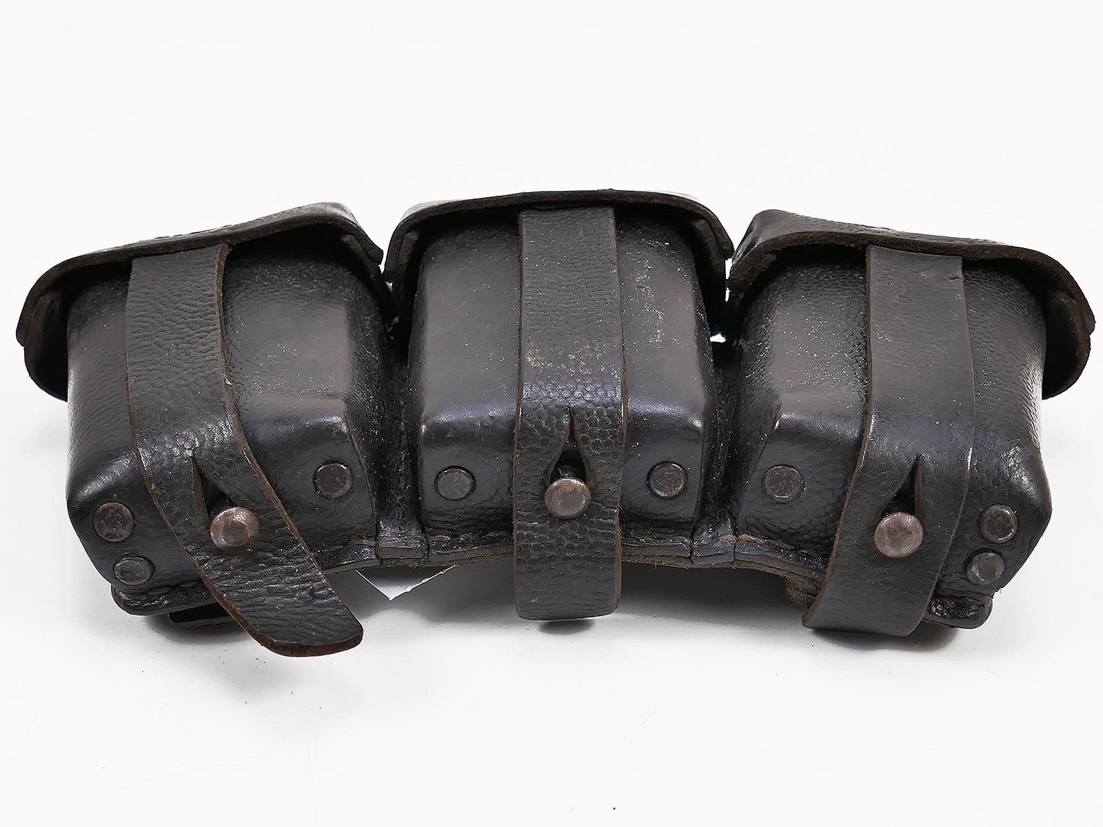 One-off item – Wehrmacht K98 3-round cartridge pouch, black, ORIGINAL, RBNr. COLLECTION
