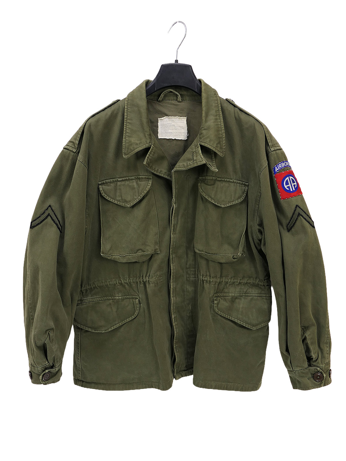 One-off item – US WW2 Field Jacket M-1943, 82nd Airborne, Late War, US Medium (German size 50)