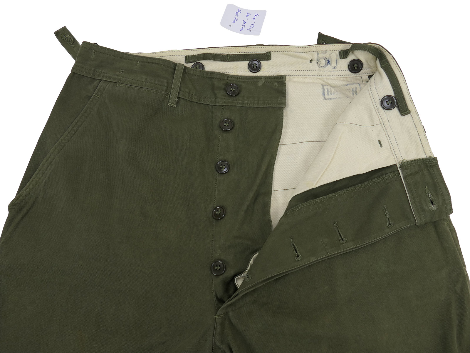 #A One-off item: US WW2 vintage M43 trousers (M1943 field trousers) – BATTLE WORN collection