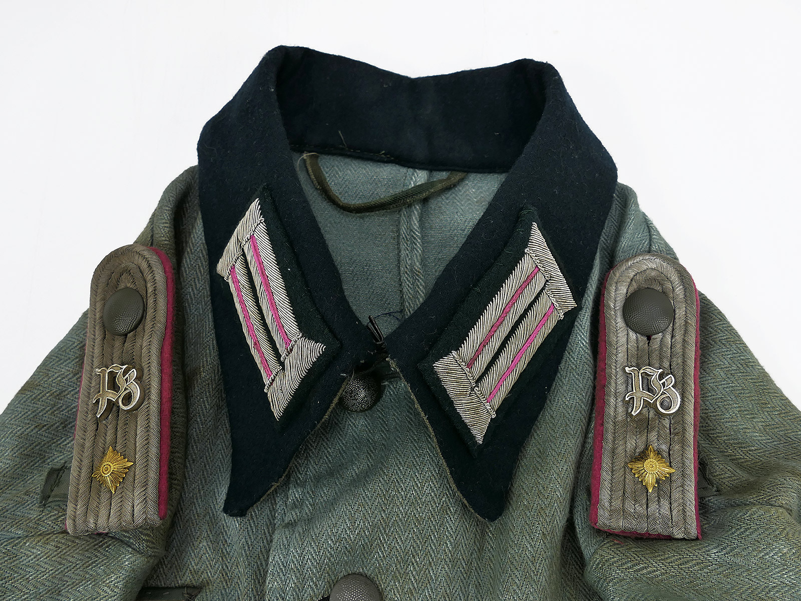 Wehrmacht M41 Officer’s Summer Field Jacket Uniform, First Lieutenant, Armoured Train – COLLECTION, BATTLE-WORN