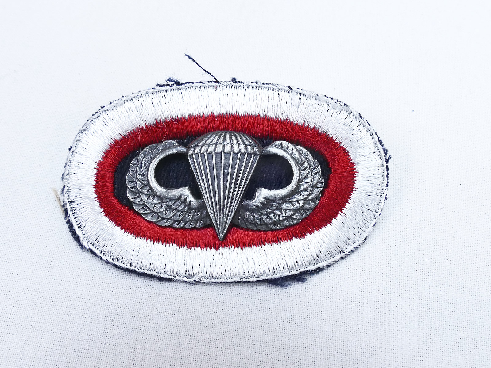 #05 US Airborne Jump Wing oval - Parachute badge Parachutist Badge Jump patch