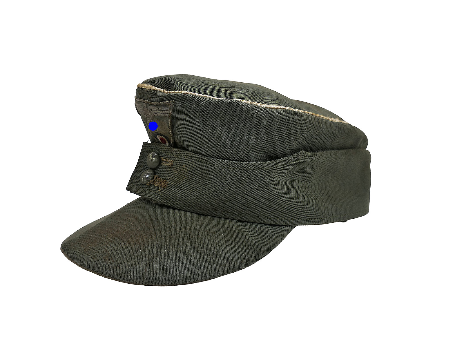Antique Wehrmacht M43 gabardine field cap / trapeze effects size 58 
