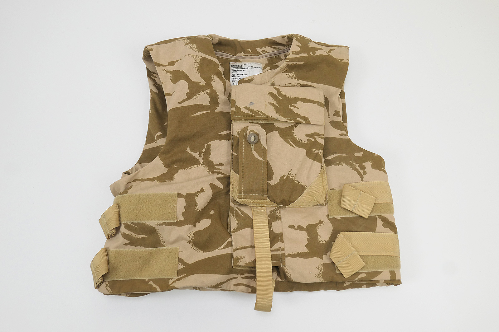British Army DESERT Cover Body Armour 170/112 Cover flak jacket
