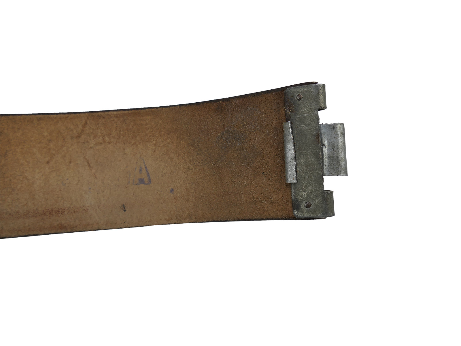 One-off WK1 Prussian belt / belt strap – leather belt, 110 cm, with ‘God be with us’ buckle